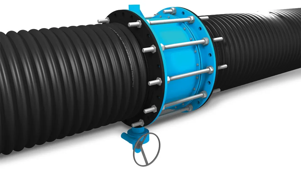 PALADEX flanged joint with flanged gate valve